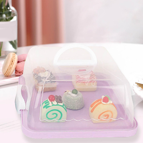 Soporte Para Tartas Con Tapa, Asa, Multiusos, Para Cupcakes,
