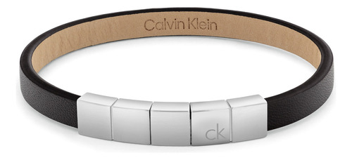 Calvin Klein Pulsera De Cuero Para Hombre 35100062 Squares