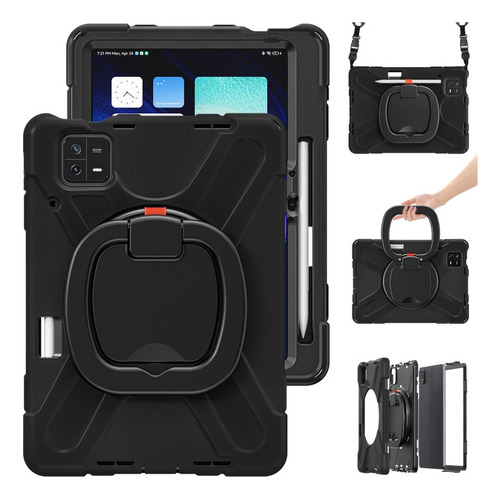 Funda De Silicona For Tablet Xiaomi Pad 6/6 Pro(negro) ,