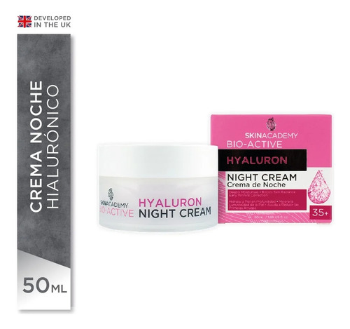 Skin Academy Crema Noche Antiarrugas 35+ Hyaluron 50 Ml