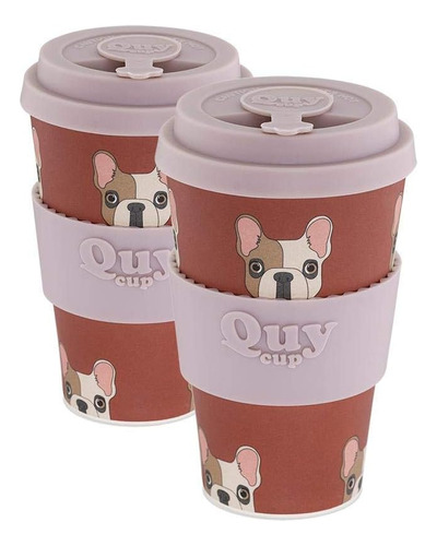 Copa Quy. Aquiles. Taza Bamboo Coffee To Go - Juego De 2, 14