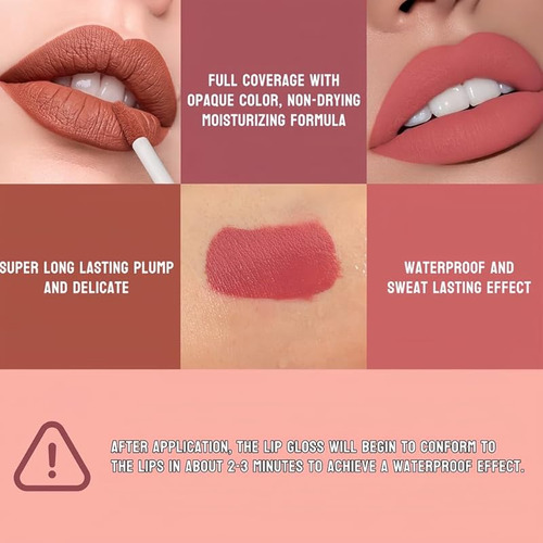 Lápiz Labial Con Textura Cremosa, Lápiz Labial Impermeable,