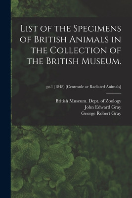 Libro List Of The Specimens Of British Animals In The Col...