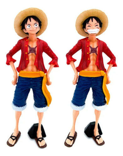 Figura De Luffy 25cm.+ Caja+ Stickers De Regalo 