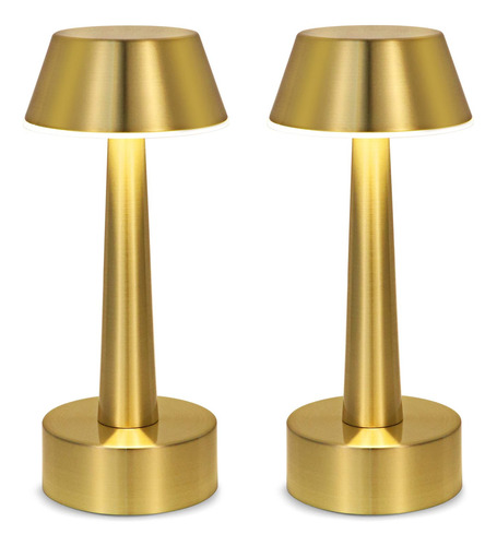 Juego De 2 Lámparas De Mesa Inalámbricas Led Táctil