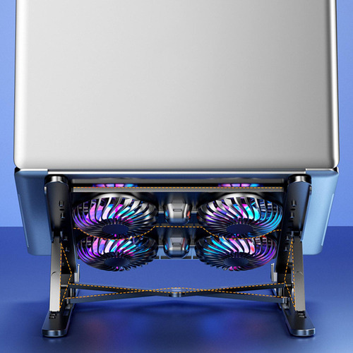 Soporte Plegable For Computadora Portátil Con Enfriador De