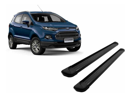 Estribo Plano Aluminio Negro Ecosport Kinetic 2013