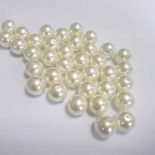 Perola Abs 6mm Com Furo Pacote 500 Gramas
