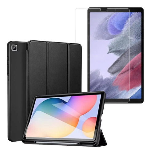 Smart Case + Vidrio Templado Para Samsung Galaxy Tab A7 Lite