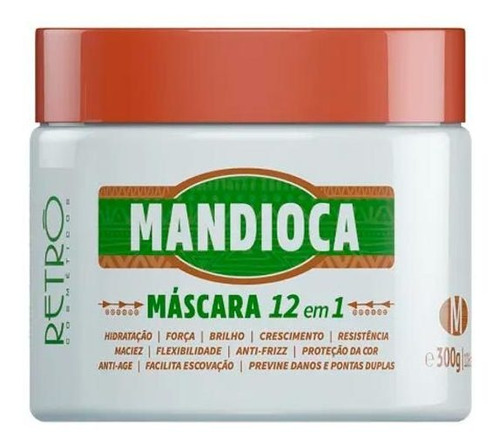 Retrô Mandioca 12 Em 1 Máscara 300g