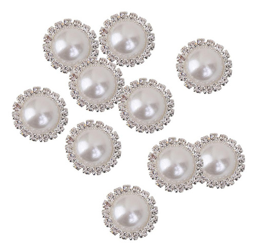 4x 10pcs Botones De De Cristal Vástago Decoración Diy