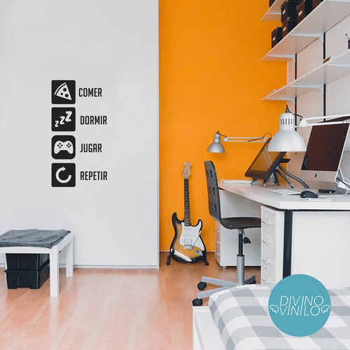 Imagen 2 de 4 de Vinilos Decorativos Gamer, Para Tu Cuarto!
