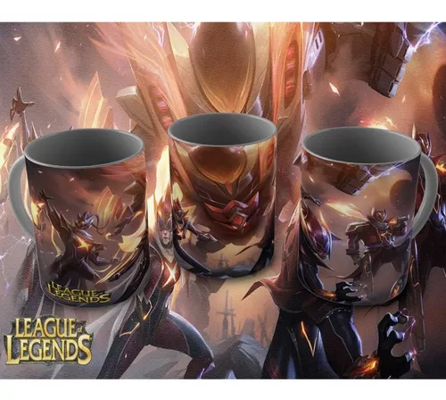 Caneca LOL (Gamer): Vayne, Malphite, Lee Sin e Gangplank FPX