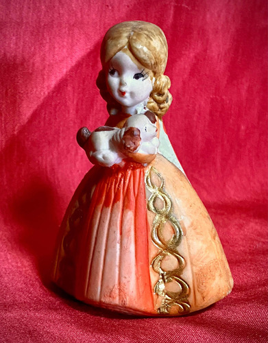 Antigua Muñeca De Porcelana Con Perrito (Usado)
