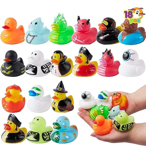 Joyin 18 Pcs Halloween Novedad Patitos De Goma, Halloween Cl