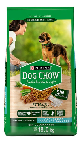 Alimento Purina Dog Chow Extralife Perro Cachorro 18 Kg