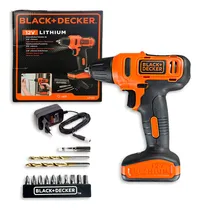 Comprar Parafusadeira Furadeira 10mm 12v Ld12sbr Bivolt Com Brocas Cor Laranja Frequência 60hz 110v\u002F220v