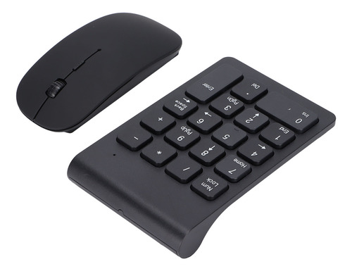 Number Pad Mouse Combo Plug And Play Sem Fio De 2,4 Ghz