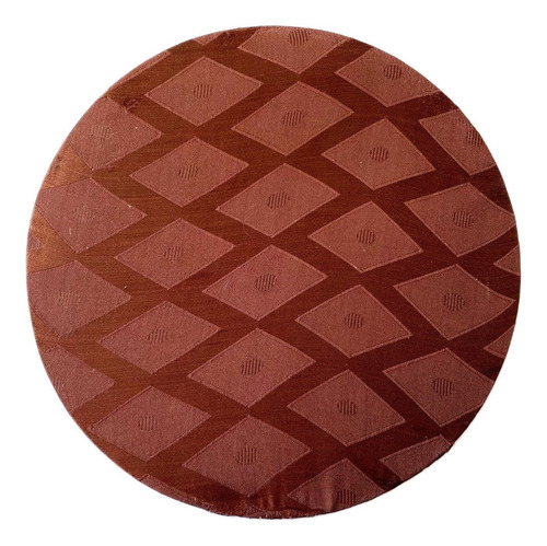 Centro Mesa Individual Plato De Sitio Base Mdf Funda Marron