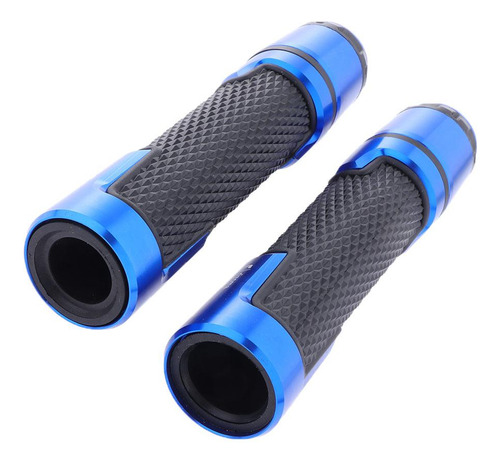 1 Par 7/8 Pulgadas 22 Mm Manija De Barra De Negro + Azul