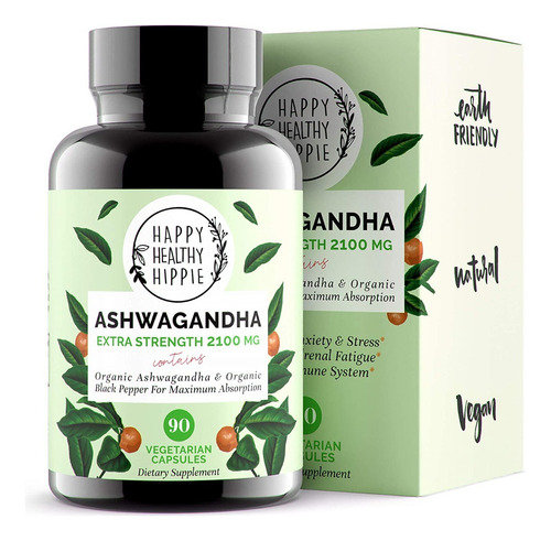 Ashwagandha 2100 Mg Extra Fuerza Y Potencia 100% Puro 90 Cap