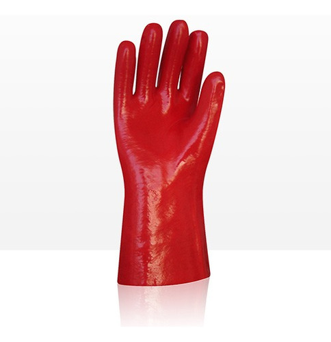 Guante Pvc Liviano Rojo 35cm Toysa Talle 11  X 6 Pares