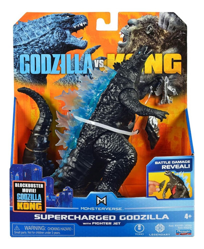 Muñeco Godzilla X Kong Monsterverse Supercharged Godzilla