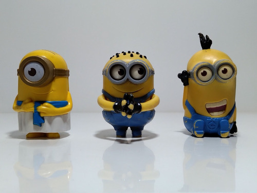 Muñecos Minions Bob Stuart Kevin X 3 (2013-2015) 7.5 Cm