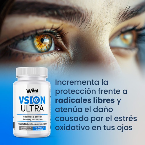 Pack 3 frascos de Vsion Ultra Laboratorios Wöhl 60 Cápsulas a base de Luteina y Zeaxantina