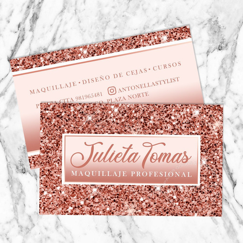 Tarjeta De Presentación Maquillaje Y Estética, 100 Unid | Cuotas sin interés Tarjeta De Presentación Maquillaje Y Estética, 100 Unid | Cuotas sin interés