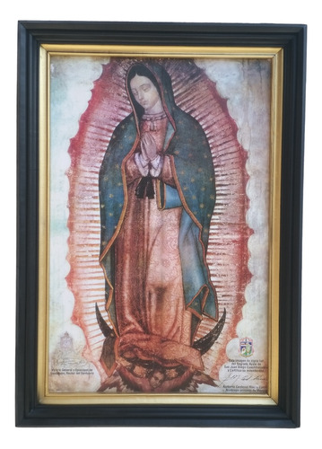 Cuadro Virgen D Guadalupe  70x100 Cms , Chocolate.