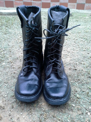 Botas De Cuero Militares Altas.