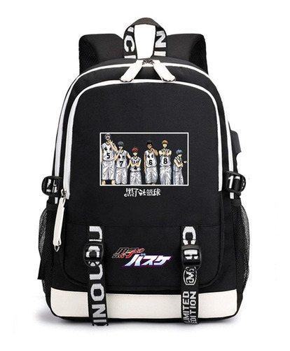 Mochila Baloncesto Anime Kuroko Puerto Carga Usb Para