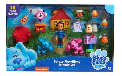 Muñecos Figuras Set Deluxe Las Pistas De Blue X 14 Unidades