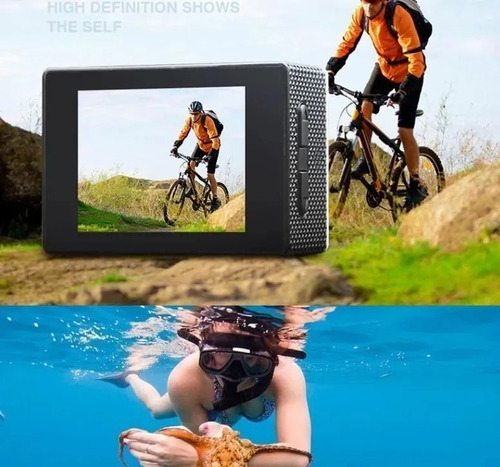Camara Deportiva Ultra Hd Sumergible Tipo Go Pro + Regalo Sd