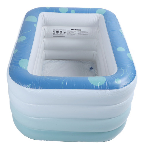 Piscina Inflable Rectangular Para Nadar, Pvc Engrosado, Pleg