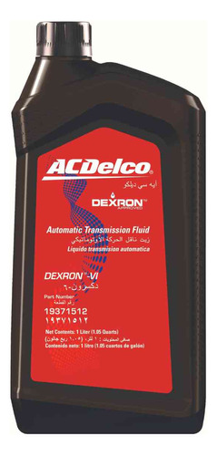 Aceite Transmision Automatica Dexron Vi Sonic Cruze Trax 1pz