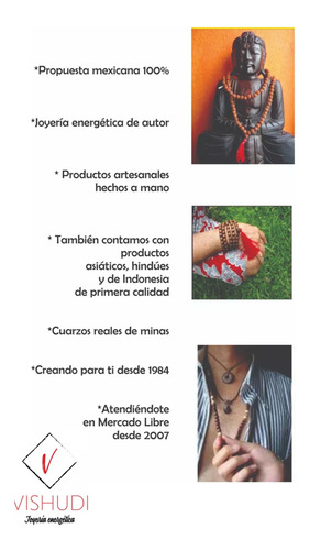 Vishudi Collar Mano Ojo Turco Ónix Y Sagrada Rudraksha