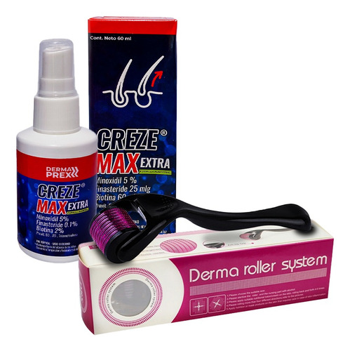 Derma Roller System + Creze Max Extra Derma Prex