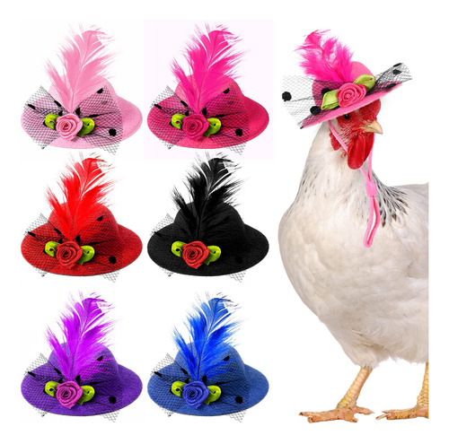 6 Sombreros De Pollo Para Gal - 7350718:mL a $80990