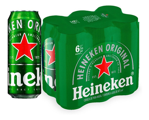 Cerveza Heineken Lata 473ml Local