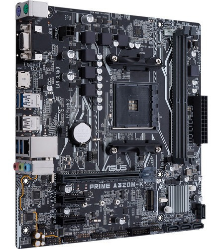Placa Mãe Asus Prime A320m-k/br Am4 Ddr4 Bios Atualizada