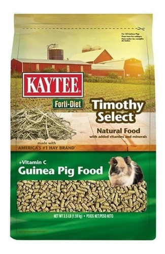 Alimento Kaytee Forti-diet Timothy Select Cuyo 1.59 Kg