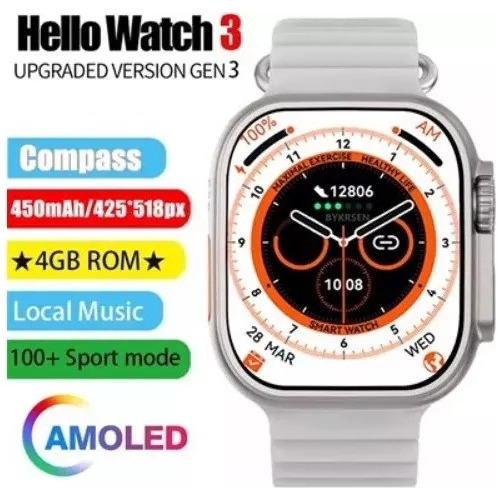 Reloj Superinteligente Hello Watch 3 Amoled 4 Gb Roms