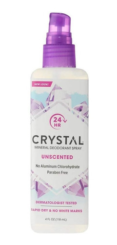 Crystal Mineral Enriched Deodorant Spray 118ml