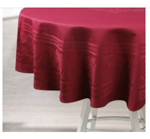 Mantel Borlón Mesa Redonda 4 Sillas C/emcaje 150cm Diámetro.