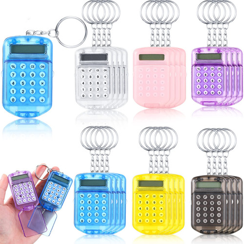 Mini Llavero Calculadora Para Ninos, Calculadora De Bolsillo