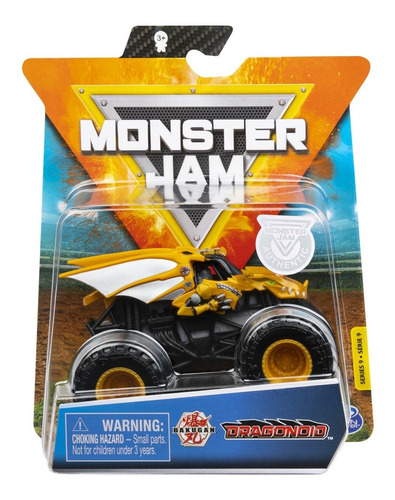 Imagem 1 de 5 de Monster Jam Truck - Carro Dragonoid - Escala 1:64 - Sunny