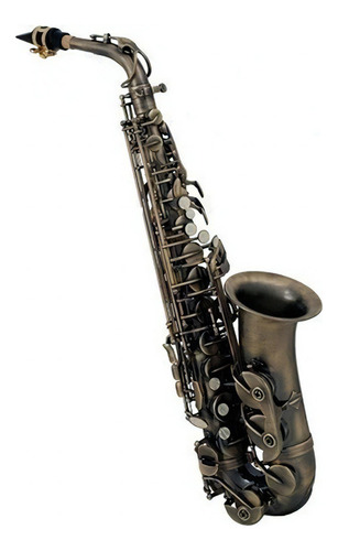 Roy Benson As-202a Saxofon Alto Eb Laqueado Antiguo Agudo F