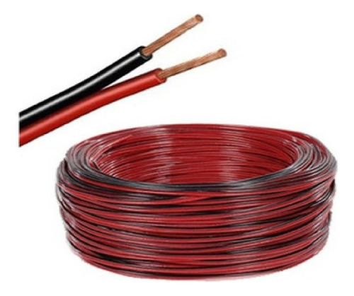Fio Paralelo Bicolor Pt-vm 2x18 (2x0,75mm²) Rolo 50 Metros